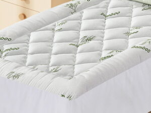 Giselle Bedding 5cm Pillowtop Mattress Topper 1000GSM Thick Soft Bamboo Cooling