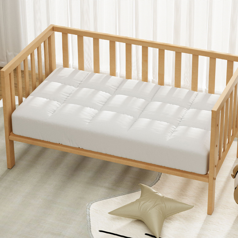 Giselle Bedding Baby Cot Pillowtop Mattress Topper 750GSM Bamboo Cooling Pad for