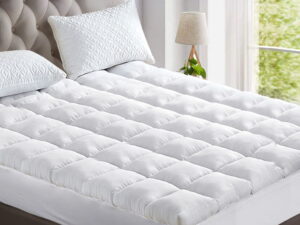 Giselle Bedding 5cm Bamboo Pillowtop Mattress Topper 1000GSM Mattress Pad for
