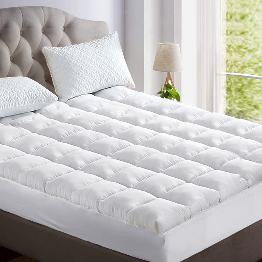 Giselle Bedding 5cm Bamboo Pillowtop Mattress Topper 1000GSM Mattress Pad for