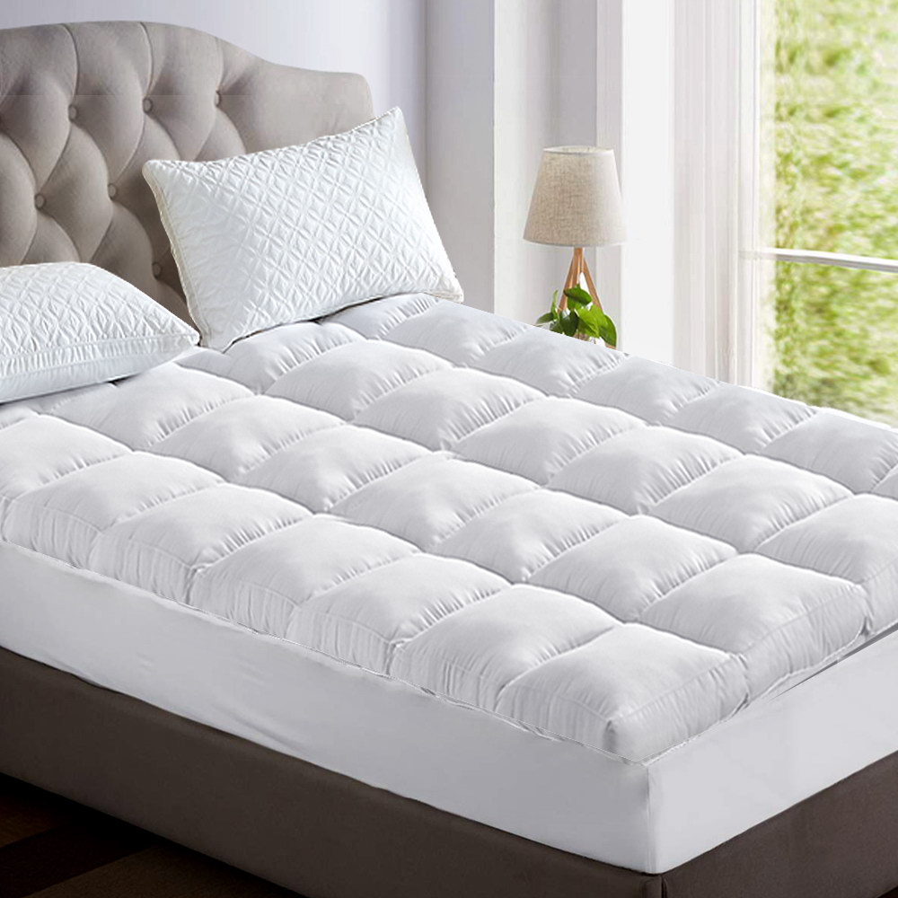 Giselle Bedding 5cm Bamboo Pillowtop Mattress Topper 1000GSM Mattress Pad for