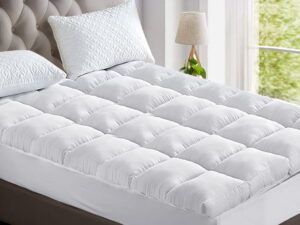 Giselle Bedding 5cm Bamboo Pillowtop Mattress Topper 1000GSM Mattress Pad for