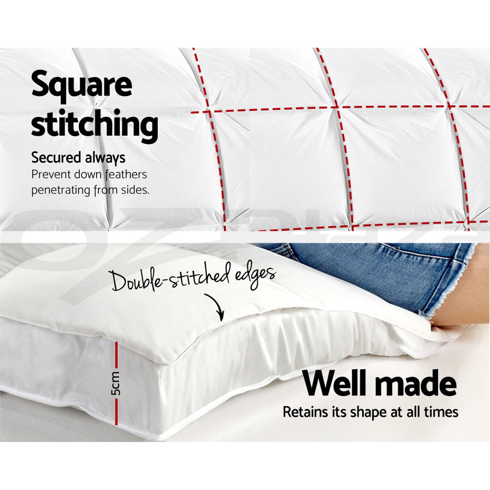 Giselle Bedding 5cm Bamboo Pillowtop Mattress Topper 1000GSM Mattress Pad for
