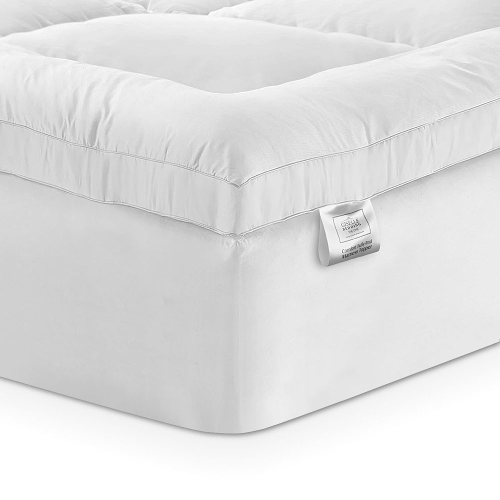 Giselle Bedding 5cm Bamboo Pillowtop Mattress Topper 1000GSM Mattress Pad for