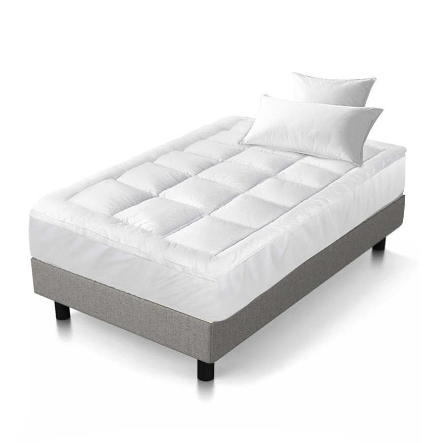 Giselle Bedding 5cm Bamboo Pillowtop Mattress Topper 1000GSM Mattress Pad for