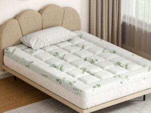 Giselle Bedding Pillowtop Mattress Topper 7.5cm Thick Bamboo Pad for Back Pain