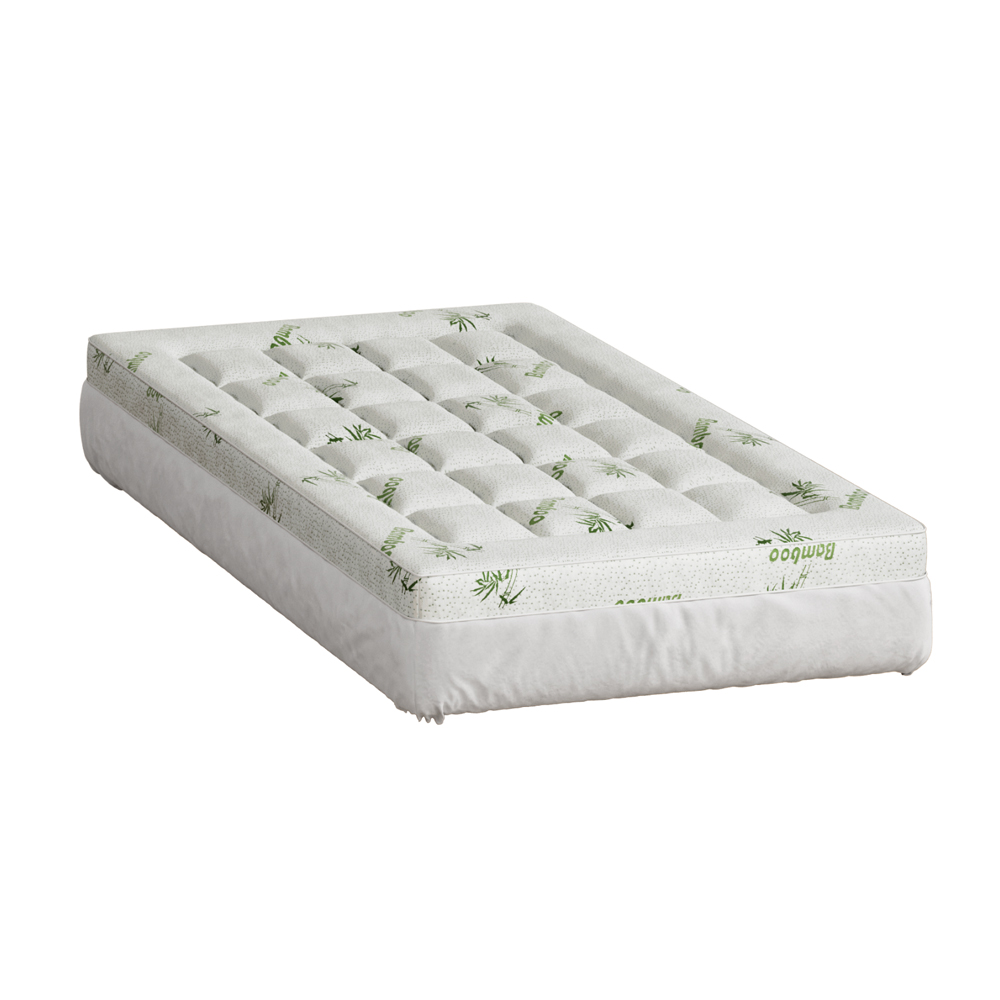 Giselle Bedding Pillowtop Mattress Topper 7.5cm Thick Bamboo Pad for Back Pain