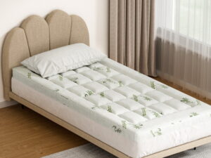 Giselle Bedding Pillowtop Mattress Topper 7.5cm Thick Bamboo Pad for Back Pain