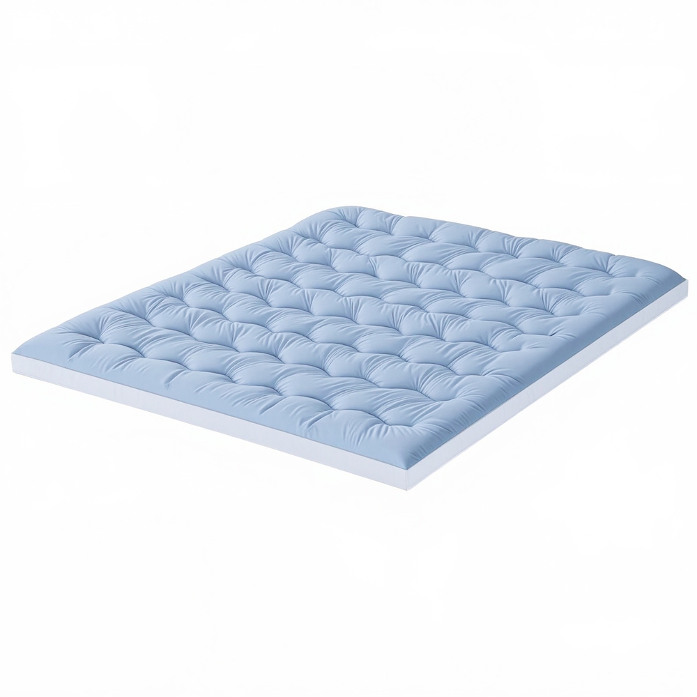Giselle Bedding Pillowtop Mattress Topper 5cm Reversible Cooling & Soft Coral