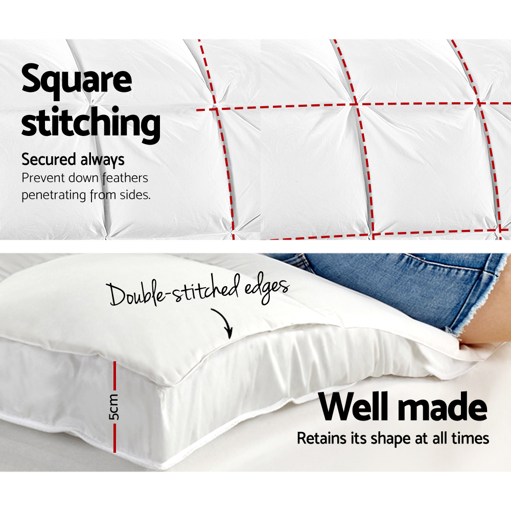 Giselle Bedding Pillowtop Mattress Topper 5cm Thick Pad for Back Pain Relief