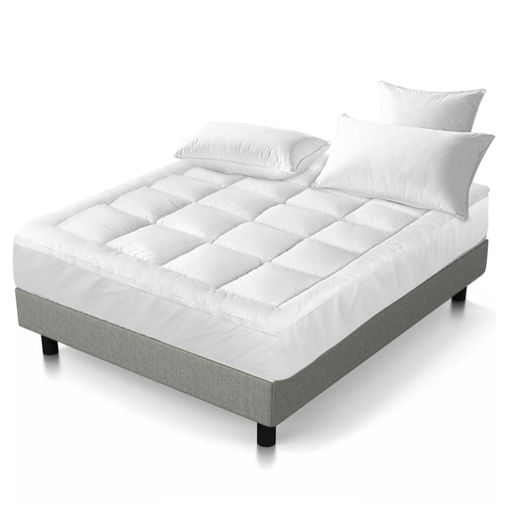 Giselle Bedding Pillowtop Mattress Topper 5cm Thick Pad for Back Pain Relief