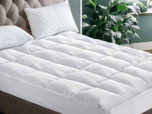 Giselle Bedding Pillowtop Mattress Topper 5cm Thick Pad for Back Pain Relief