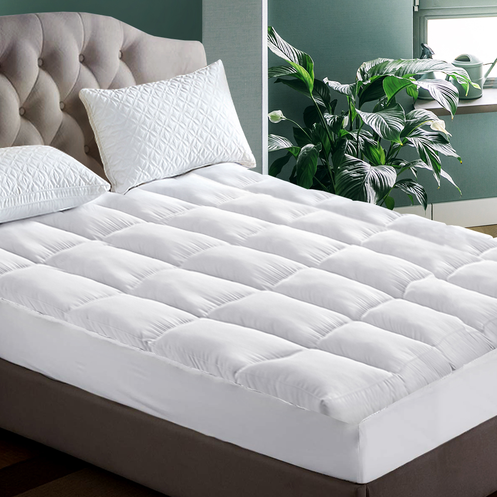 Giselle Bedding Pillowtop Mattress Topper 5cm Thick Pad for Back Pain Relief