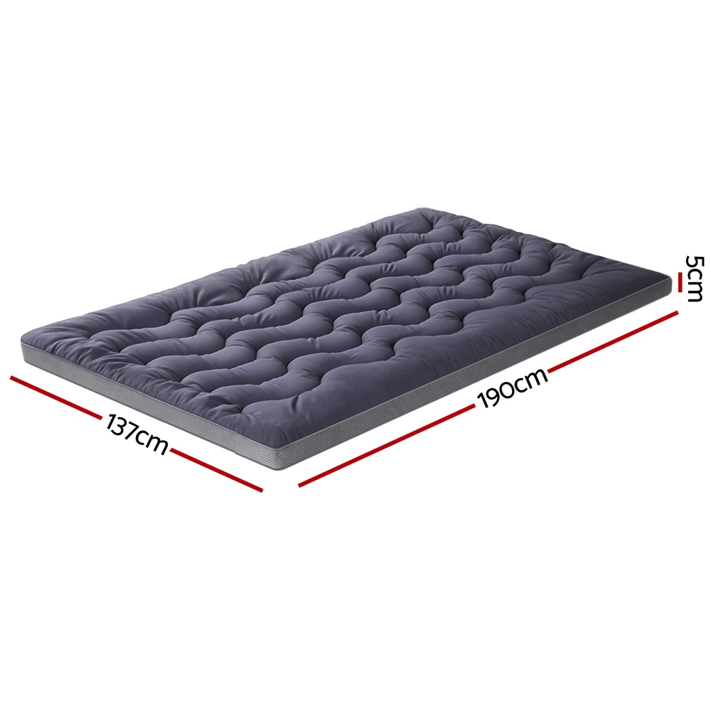 Giselle Bedding 5cm Pillowtop Topper Bamboo Polyester Blend Fibre Pad for Back