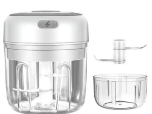 NNEOBA Mini Electric Meat Grinder and Garlic Crusher