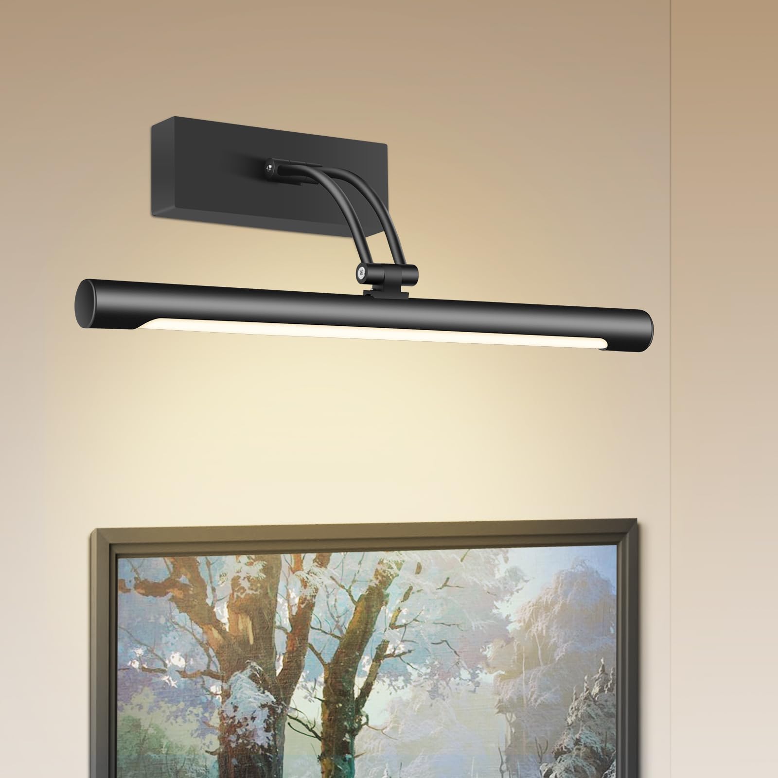 Hardwired Picture Light for Wall Black,14 inch Night Light LED Wall Sconces for