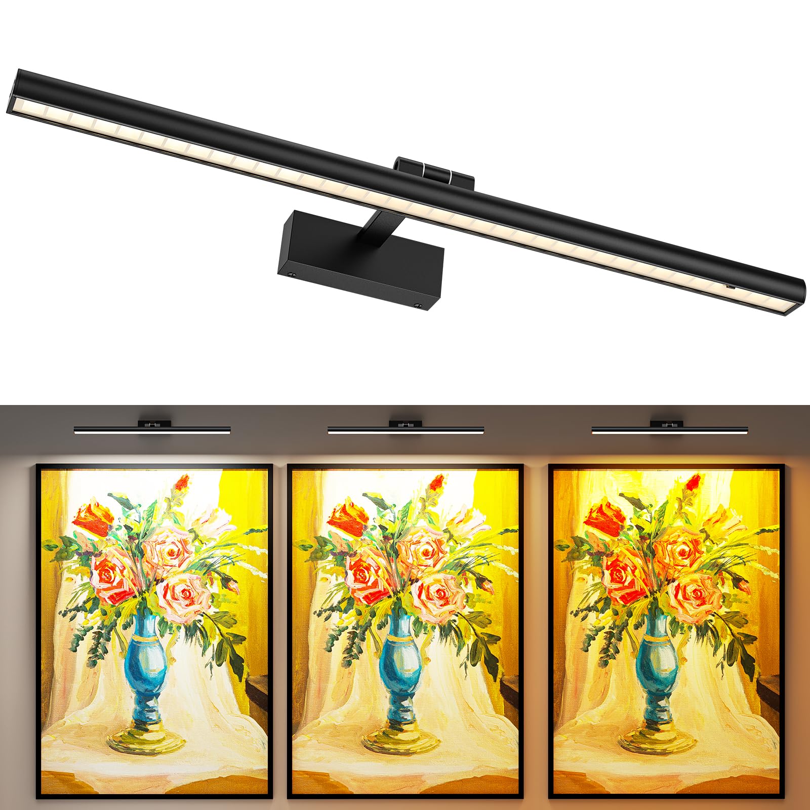 Wireless Picture Lights for Wall, Battery Operated Wall Light for Painting
