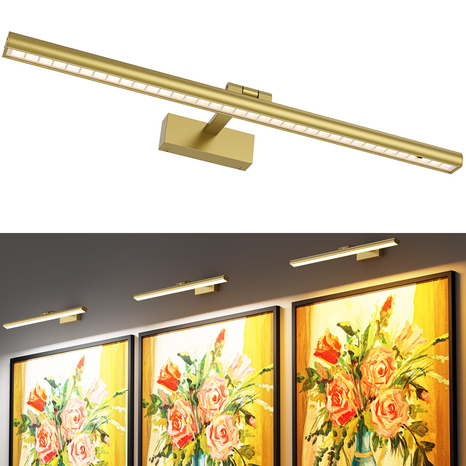 Wireless Picture Lights for Wall, Battery Operated Wall Light for Painting