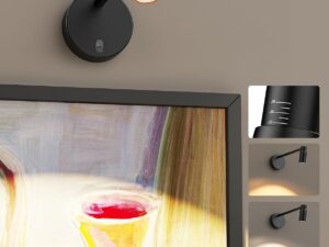 Zoomable Picture Light for Wall, Battery Operated Art Light for Paintings CCT