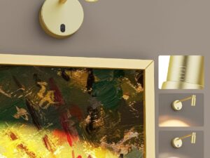 Zoomable Picture Light for Wall, Battery Operated Art Light for Paintings CCT