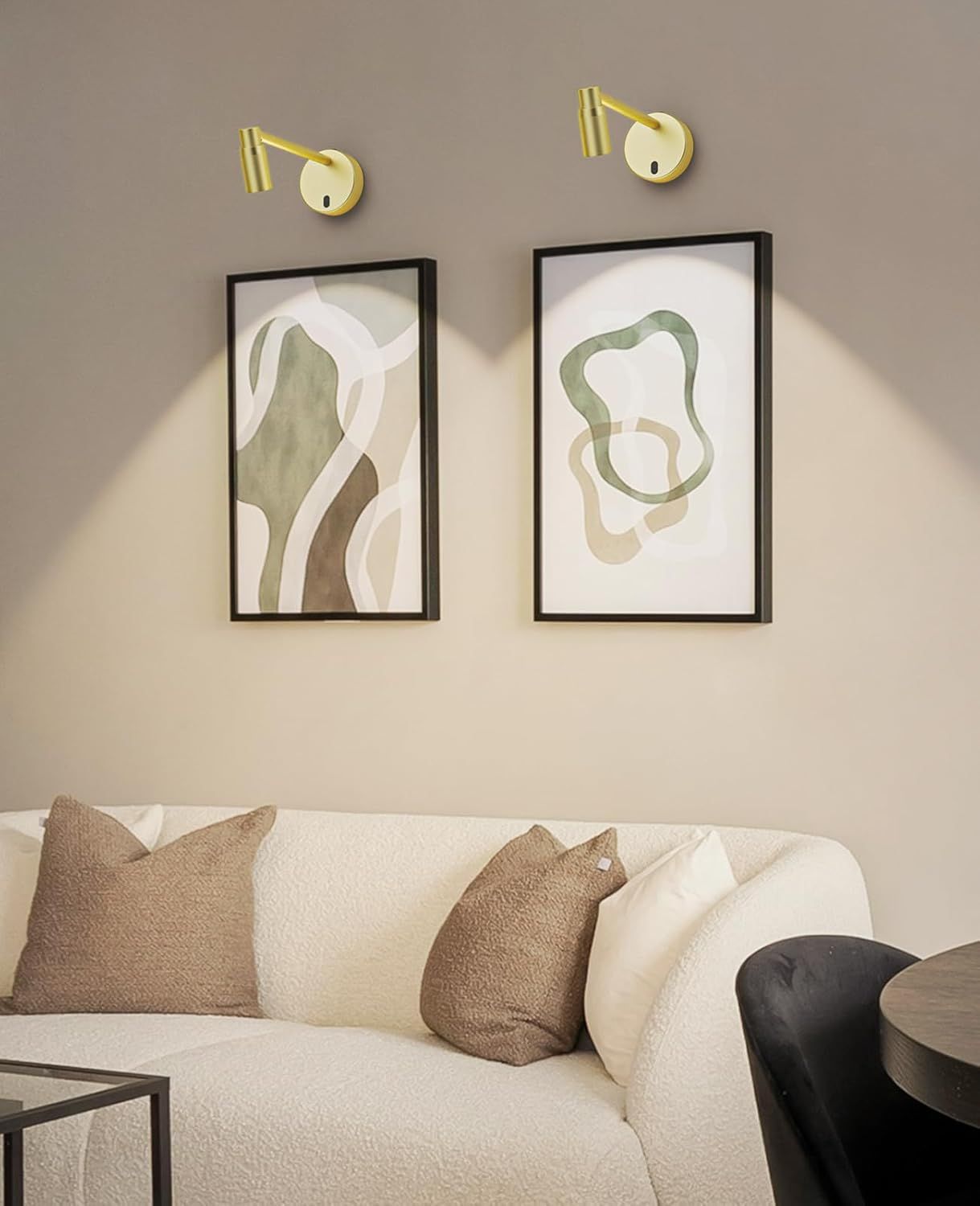 Zoomable Picture Light for Wall, Battery Operated Art Light for Paintings CCT