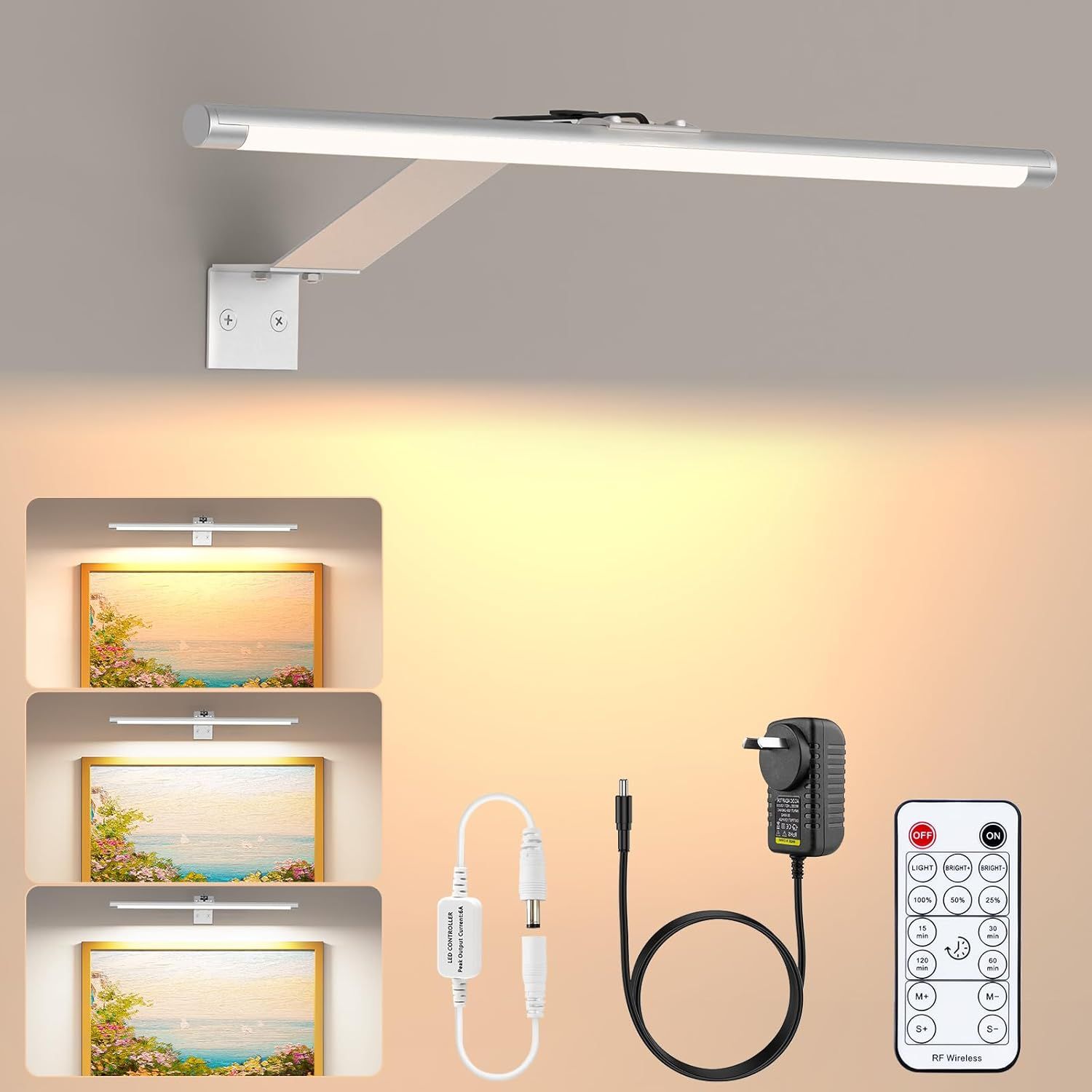 Picture Lights for Wall Plug in or Hardwired,3000K Warm White Dart Board Lights