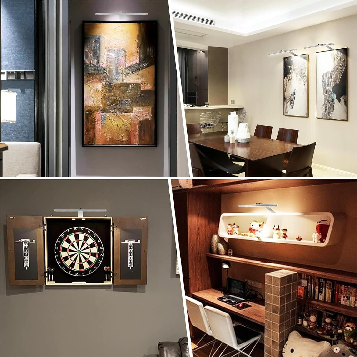 Picture Lights for Wall Plug in or Hardwired,3000K Warm White Dart Board Lights
