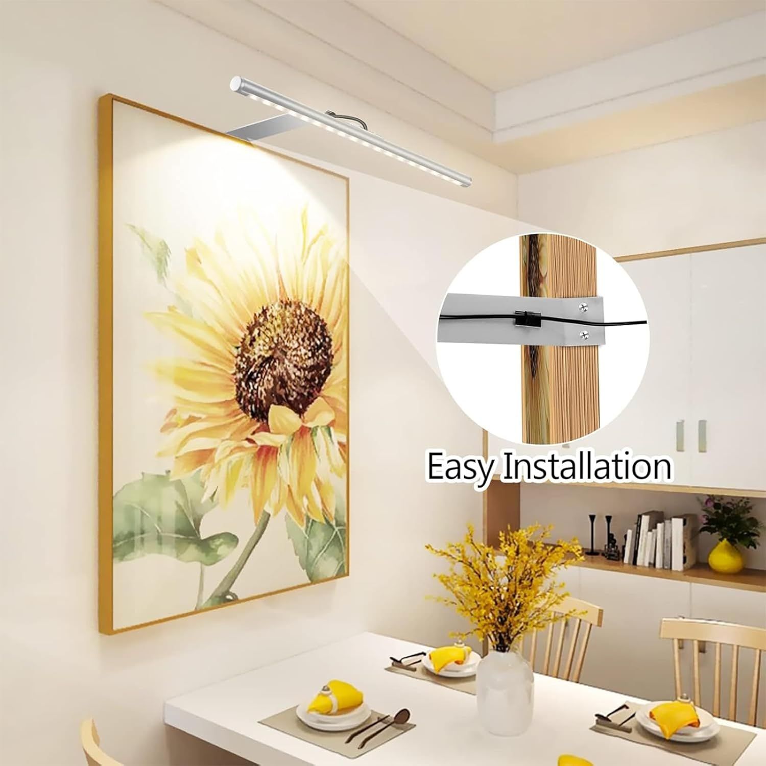 Picture Lights for Wall Plug in or Hardwired,3000K Warm White Dart Board Lights