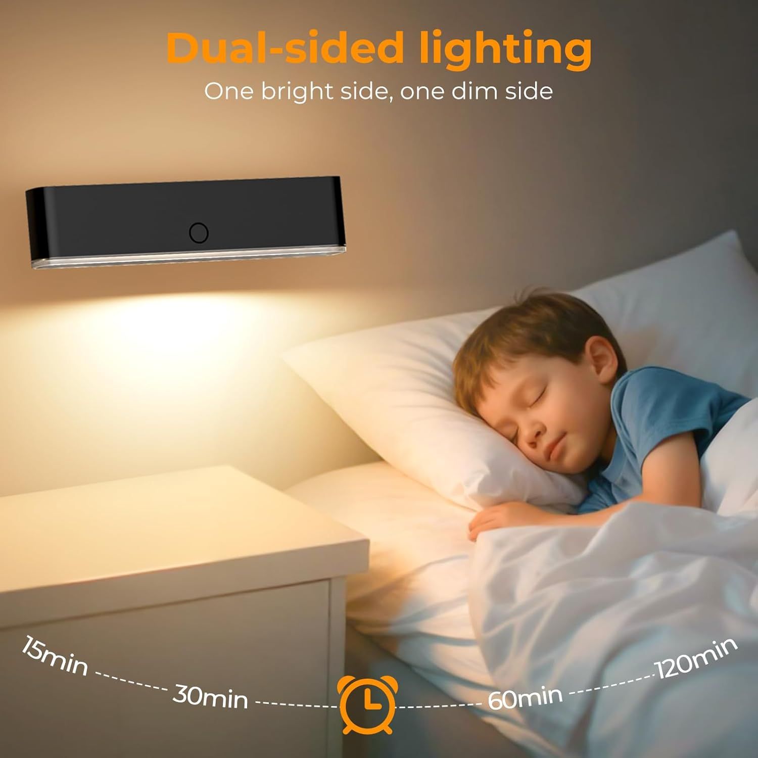 Battery Operated Wall Sconce 2pc Wireless Wall Lamp w/ Remote Control & Touch