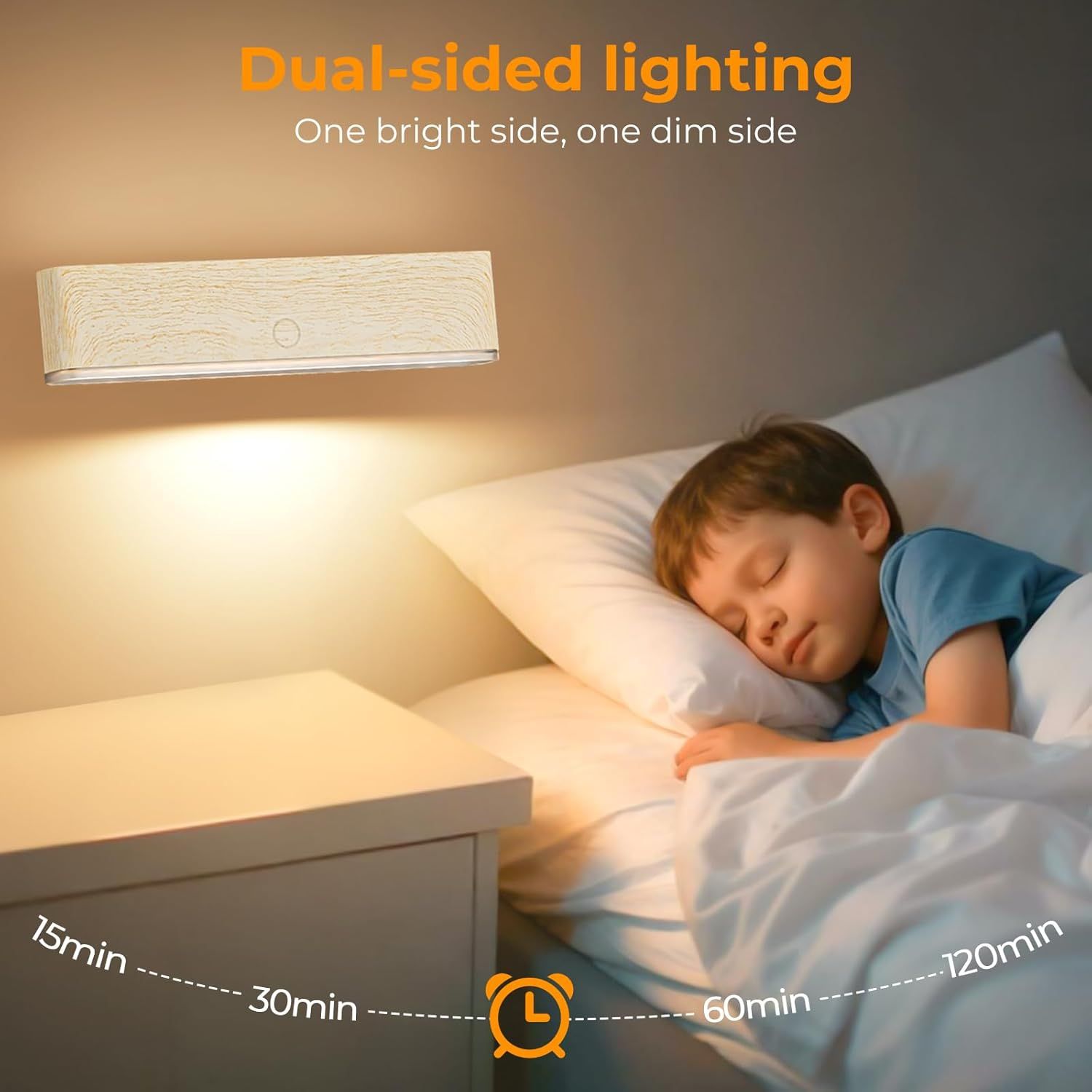 Magnetic Wireless Battery Operated Wall Sconce, Rechargeable Remote Control &