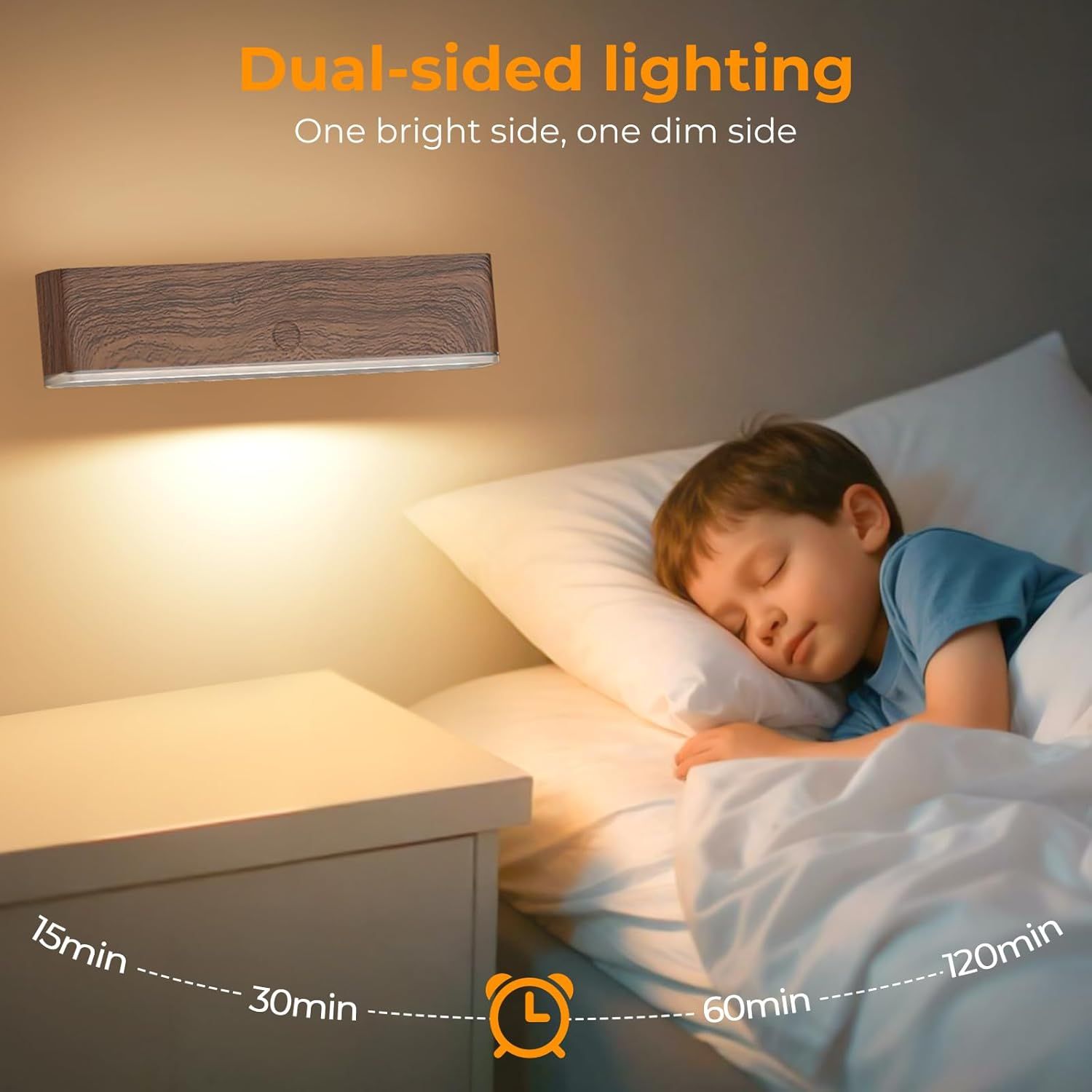 Magnetic Wireless Battery Operated Wall Sconce, Rechargeable Remote Control &