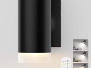 LED Wall Sconce, Wireless Battery Operated Wall Sconce w/ Rechargeable Battery