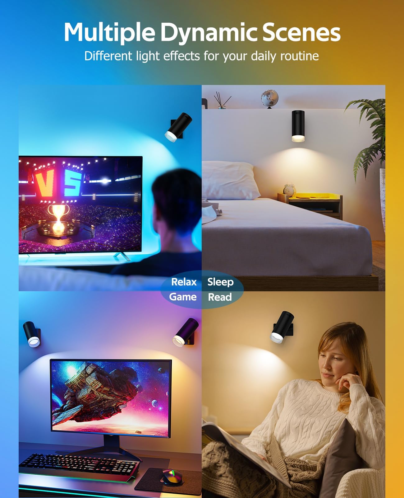 Battery Operated Wall Lights 2 Pack Rechargeable Wall Lights Indoor Touch