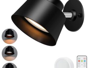 AIBOO Art Display Light, Picture Light Rechargeable Black, Color Changing &