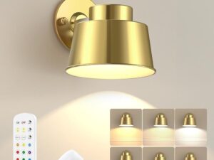 AIBOO Night Light Wireless Wall Light Indoor LED,Battery Operated Wall Lights