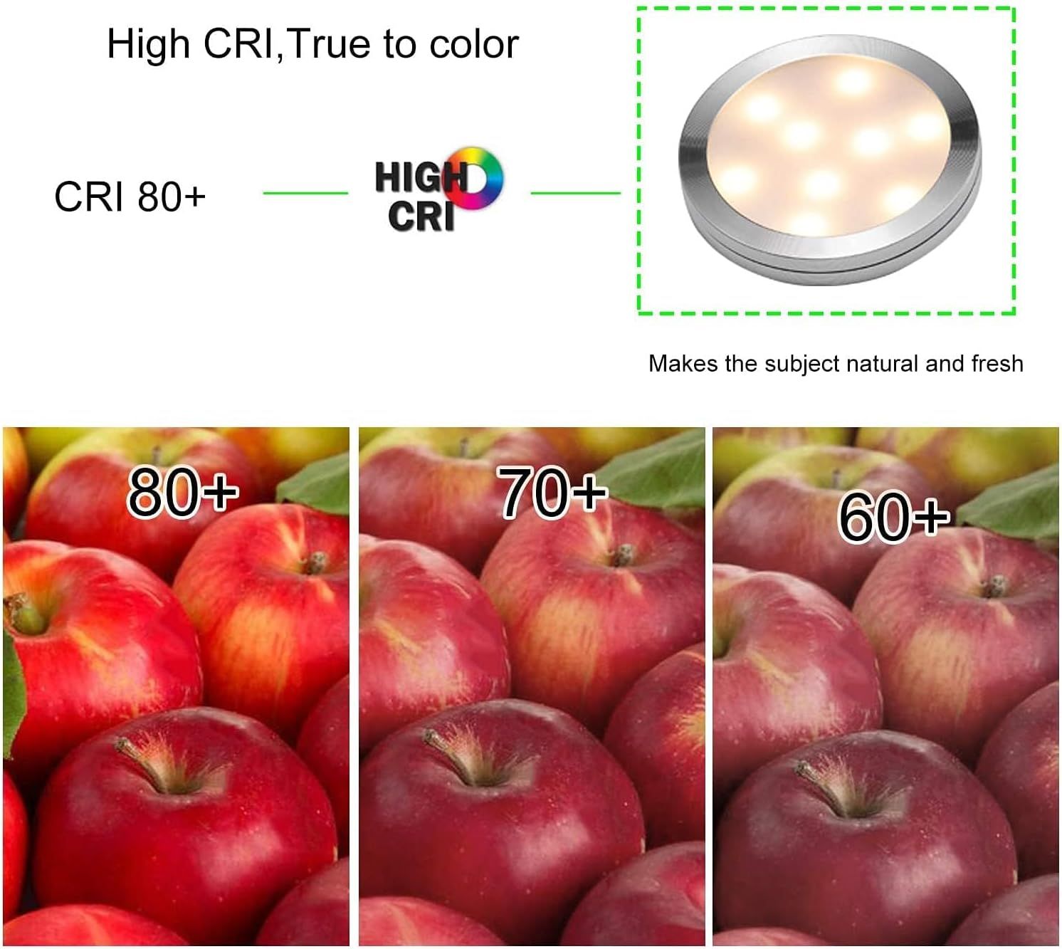 Dimmable LED Under Cabinet Lighting, Counter Showcase Kitchen Lighting Fixtures