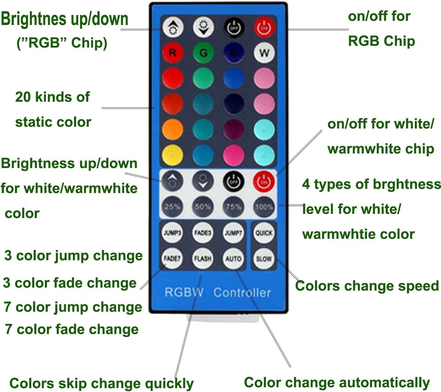 RGBWW RGB + Warm White Color Changing Christmas Xmas Under Cabinet LED Lights