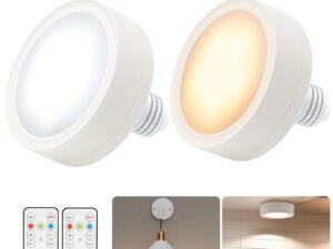 LED Battery Operated Lamps for Indoor Wall Light, E27, Remote Control & Touch