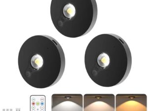 3 Lights LED Rechargeable Slim Cabinet Light, 2cm, Remote Control, Magnetic