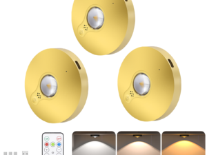 3 Lights LED Rechargeable Slim Cabinet Light, 2cm, Remote Control, Magnetic