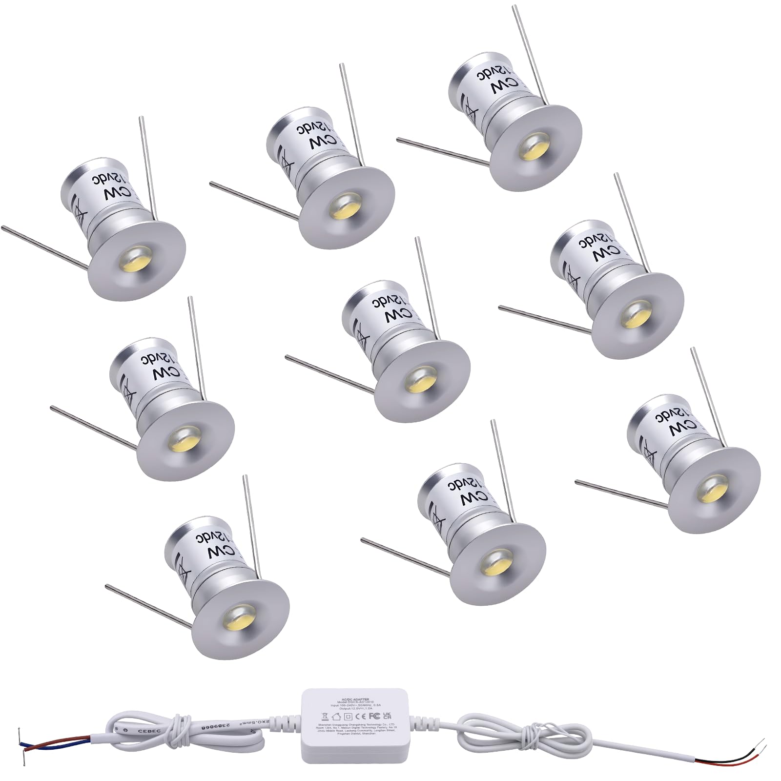 Mini LED Downlights for Ceiling 9 Pack,Cold White 6000K LED Recessed Ceiling