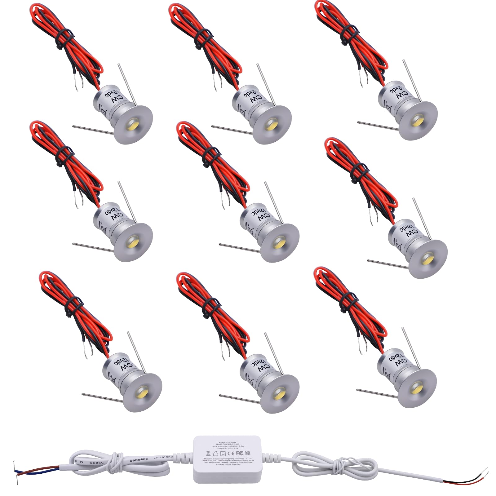 Mini LED Downlights for Ceiling 9 Pack,Cold White 6000K LED Recessed Ceiling