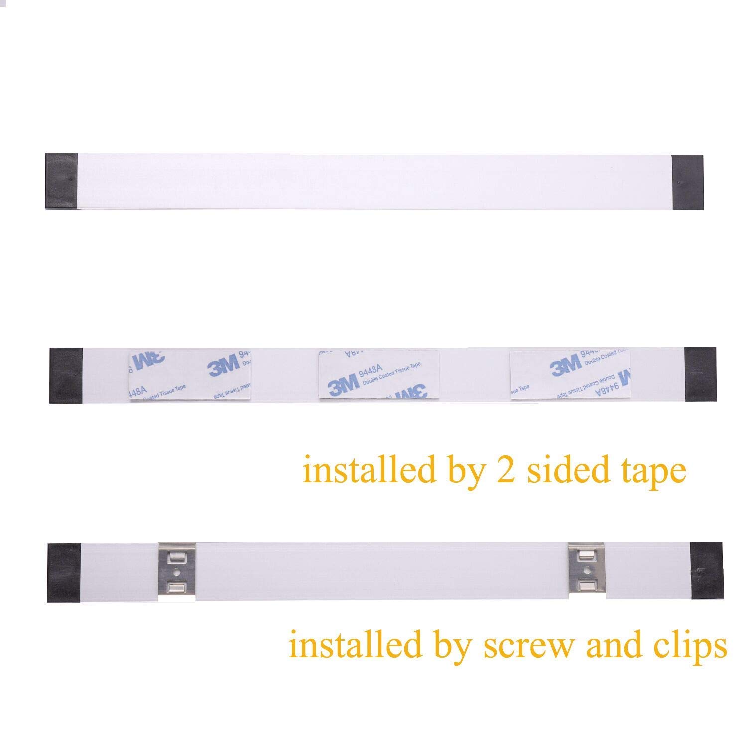 Dimmable Led Under Cabinet Lighting Bar Linkable Kits w/ Rocker Switch Under