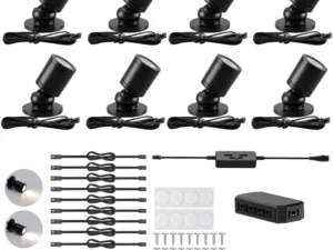 Dimmable LED Mini Spotlight, 12V CCT 2700K-6000K, Adjustable for Display