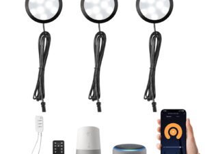 3 Pack Smart Under Cabinet Lights Hardwired,Dimmable LED Light for Kitchen Under