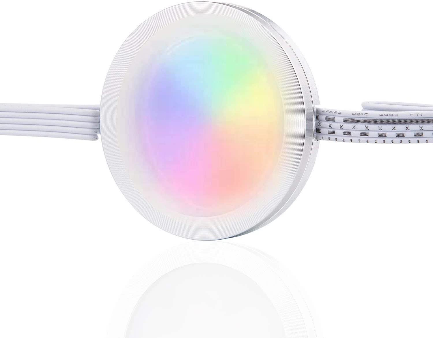 Under Counter LED Light Kit, RGBWW Under Cabinet Lighting, 10 Packs Colored