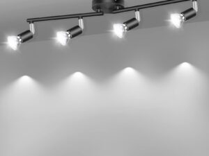 LED Ceiling Light,4 Way Rotatable Spot Lights for Ceiling,Flexible Ceiling