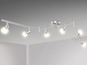 LED Ceiling Light 6 Way Rotatable Spot Lights for Ceiling,Flexible Ceiling