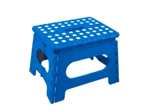 Plastic Folding Stool Portable Chair Outdoor Camping Blue