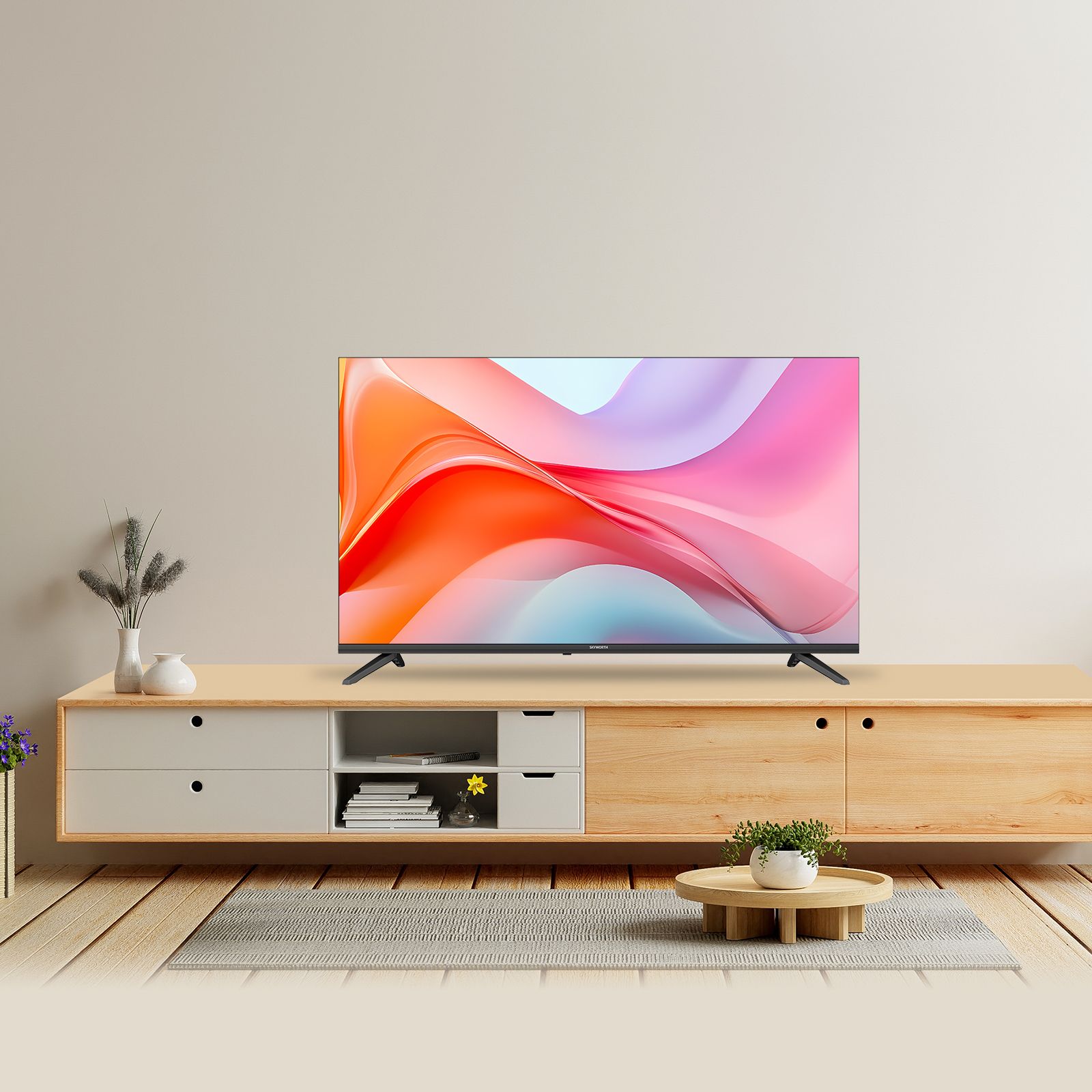 SKYWORTH Q5600H 32''-QLED+ Smart Google TV, HD, HDR10 HLG, Find-My Remote, Dolby
